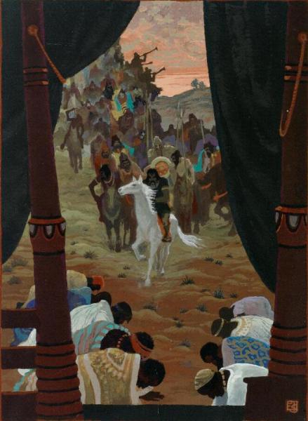 View From Inside A Tent In North Africa by Erwin Stolz