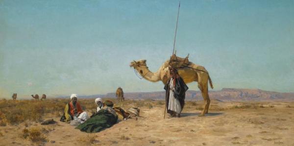 Rest In The Syrian Desert by Eugen Felix Prosper Bracht