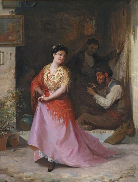 A Dance by Eugen Von Blaas