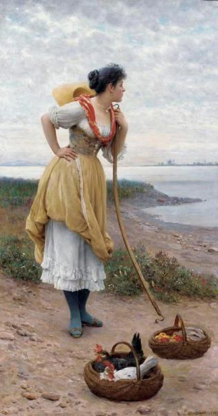 Daydreaming by Eugen Von Blaas