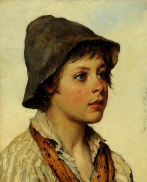 Portrait Of A Boy by Eugen Von Blaas