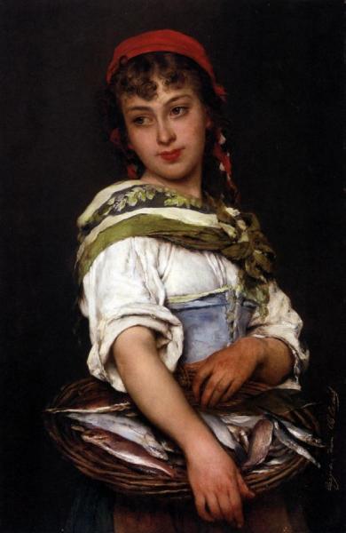 The Day's Catch by Eugen Von Blaas