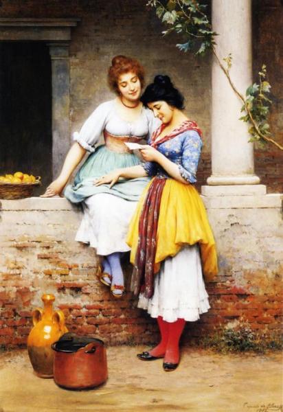 The Love Letter by Eugen Von Blaas