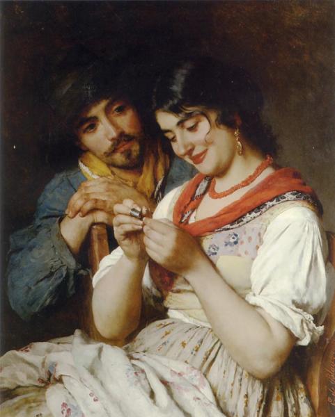 The Seamstress by Eugen Von Blaas