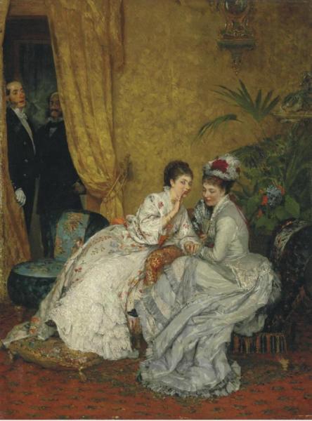 The Secret by Eugen Von Blaas Oil Painting Reproductions