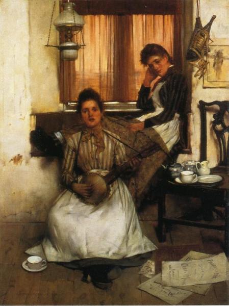 A Pretty Melody by Eugene-adolphe Chevalier