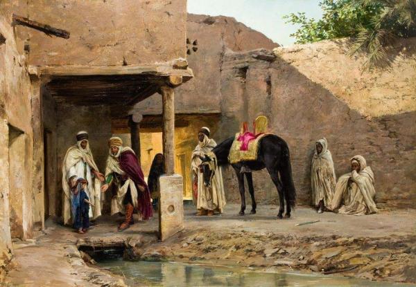 La Visite Du Sheik (the Visit Of The Sheikh) by Eugène-alexis Girardet