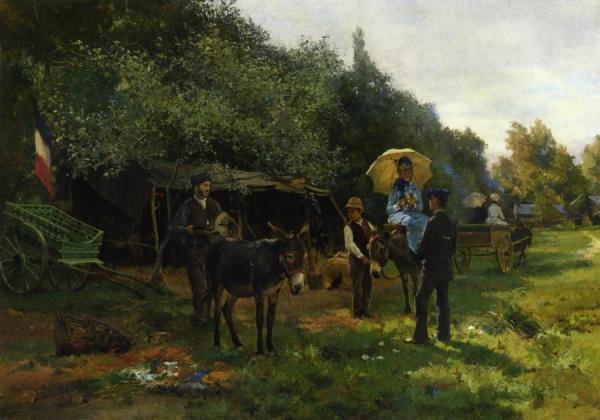 Summer Excursion by Eugène-alexis Girardet