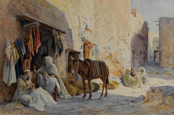 The Cloth Seller by Eugène-alexis Girardet