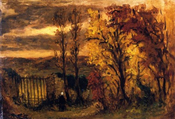 Autumn Landscape, Champrosay by Eugène Delacroix