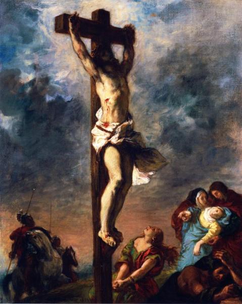 Christ On The Cross by Eugène Delacroix Oil Painting Reproductions