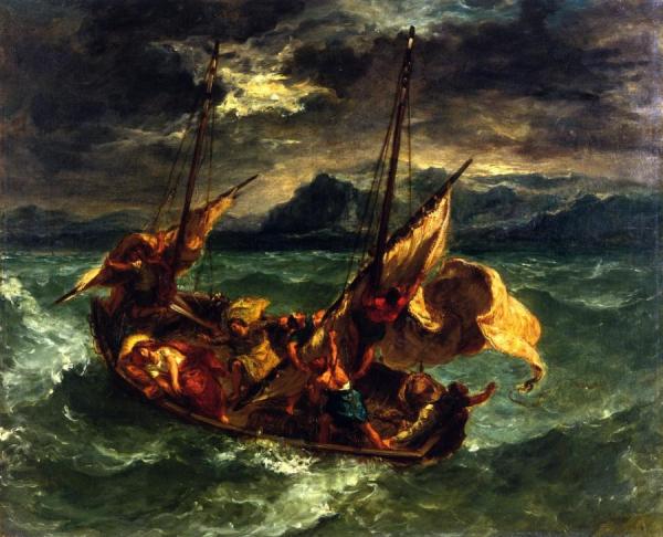 Christ On The Sea Of Galilee by Eugène Delacroix
