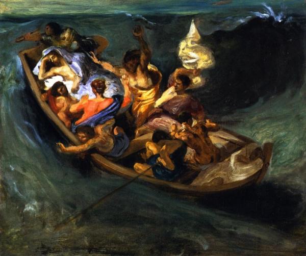 Christ On The Sea Of Galilee by Eugène Delacroix