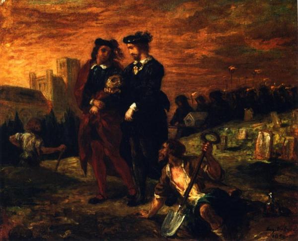Eugène Delacroix Hamlet And Horatio In The Graveyard