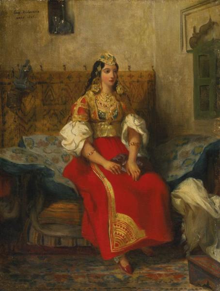 Juive De Tanger En Costume D'apparat by Eugène Delacroix