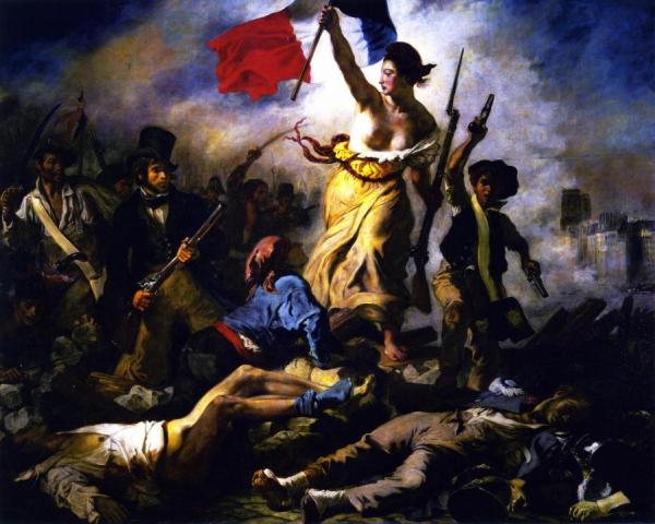 Liberty Leading The People by Eugène Delacroix Oil Painting Reproductions