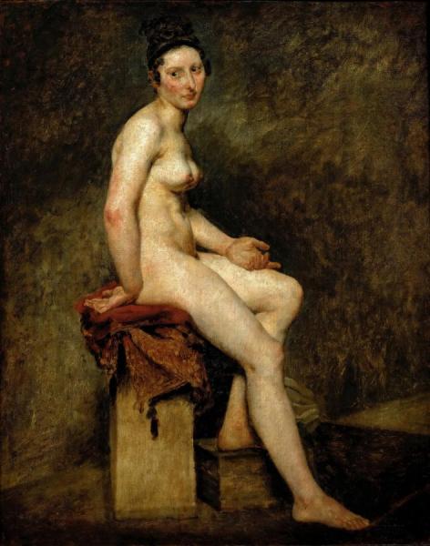 Seated Nude, Mademoiselle Rose by Eugène Delacroix