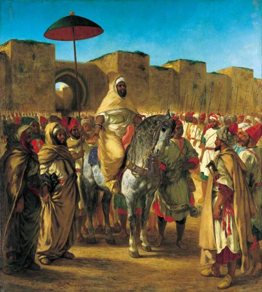 Sultan Of Morocco: Moulay Abd-er-rahman by Eugène Delacroix