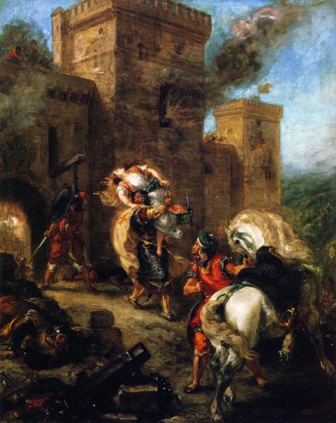The Abduction Of Rebecca by Eugène Delacroix Oil Painting Reproductions