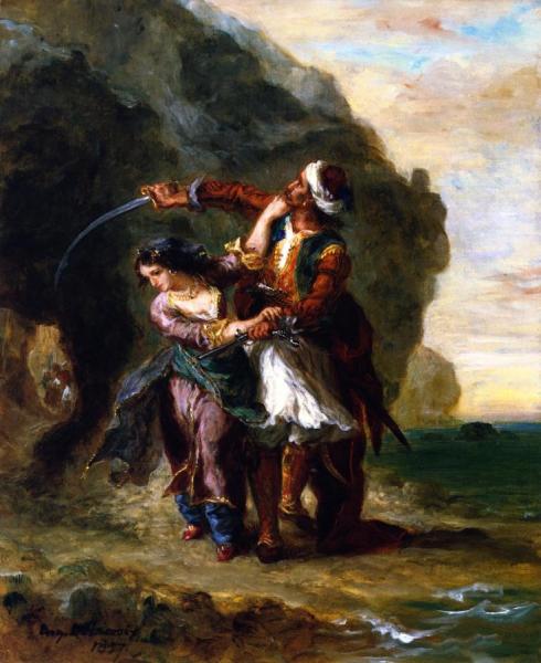 The Bride Of Abydos by Eugène Delacroix