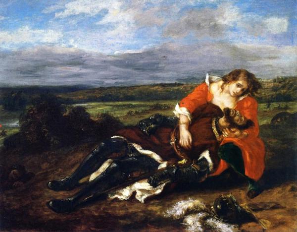 The Death Of Lara by Eugène Delacroix