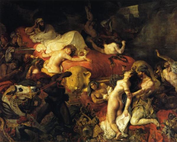The Death Of Sardanapalus by Eugène Delacroix