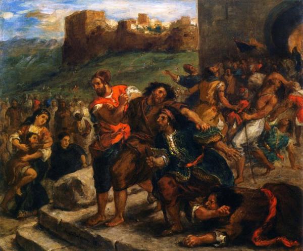 The Fanatics Of Tangier by Eugène Delacroix