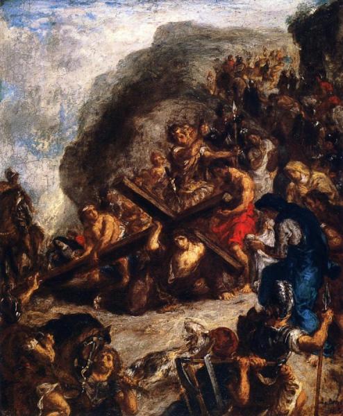 The Road To Calvary by Eugène Delacroix