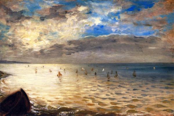 The Sea At Dieppe by Eugène Delacroix