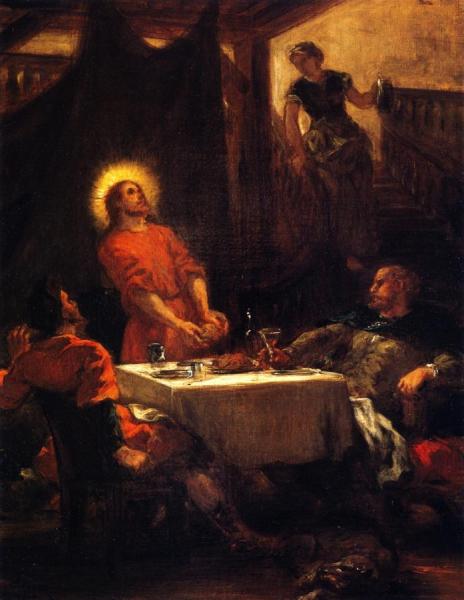 The Supper At Emmaus by Eugène Delacroix