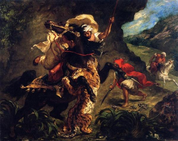 Tiger Hunt by Eugène Delacroix