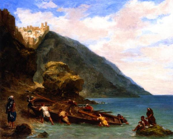 View Of Tangier From The Seashore by Eugène Delacroix