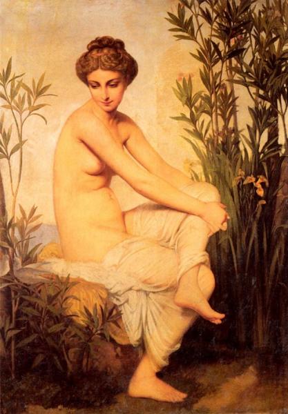 Bather by Eugène-emmanuel Amaury-duval