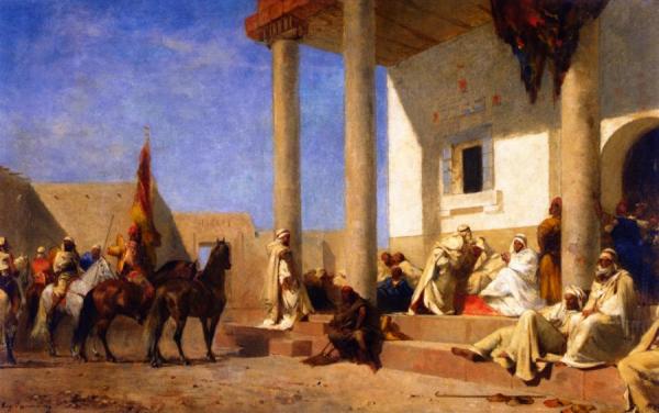 Audience In A Caliphate (sahara) by Eugène Fromentin