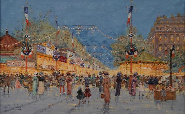 Foire Aux Pains D'epices, La Nation by Eugene Galien-laloue