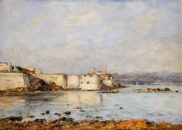 Antibes, The Fortifications by Eugène-louis Boudin