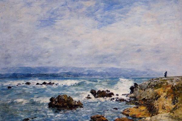 Antibes, The Point Of The Islet by Eugène-louis Boudin
