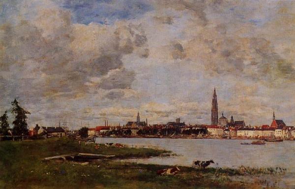 Anvers, La Tete De Flandres by Eugène-louis Boudin