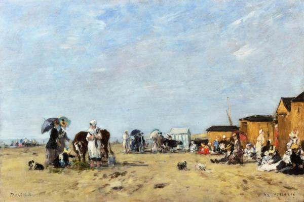 Berck, The Beach by Eugène-louis Boudin