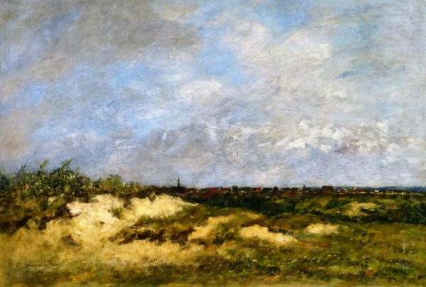 Berck, The Dunes In Bad Weather by Eugène-louis Boudin