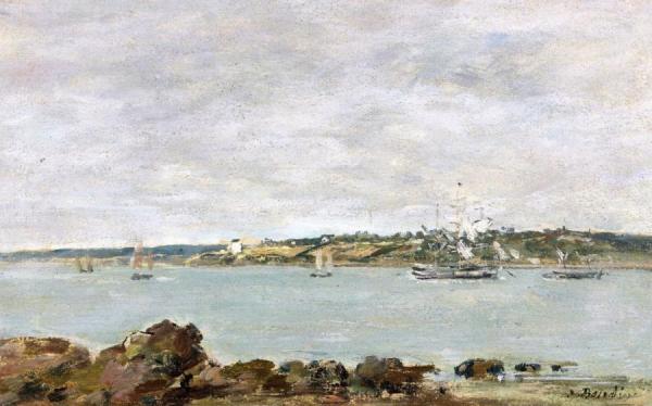 Brittany, Riverscape by Eugène-louis Boudin