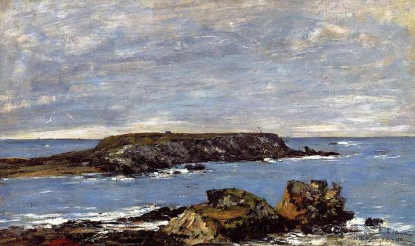Camaret, Le Toulinguet by Eugène-louis Boudin