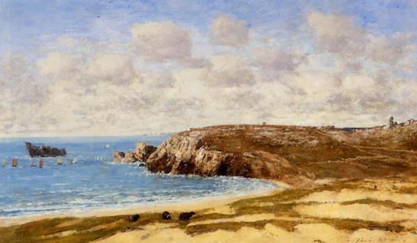 Camaret, Le Toulinguet by Eugène-louis Boudin