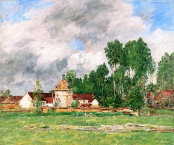 Chartres by Eugène-louis Boudin