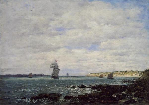Coast Of Brittany by Eugène-louis Boudin