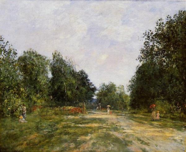Cordier Park, Trouville by Eugène-louis Boudin