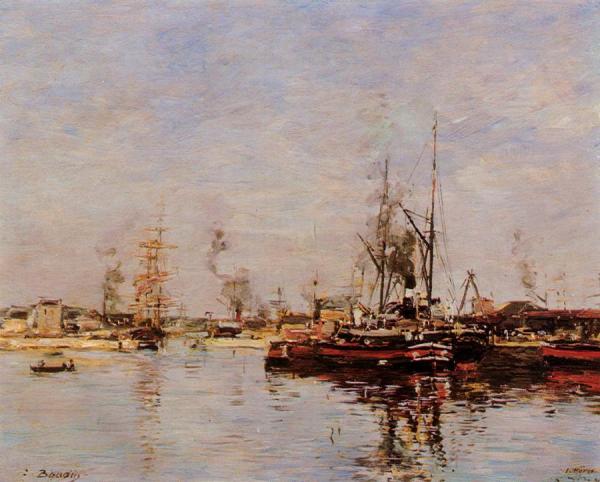 Entrance To The Port Of Le Havre by Eugène-louis Boudin