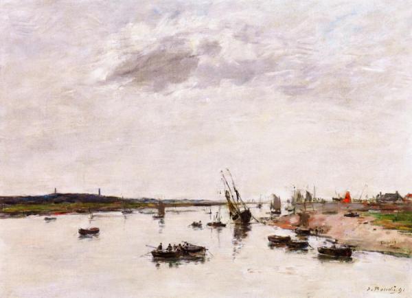 Etaples, The Canche by Eugène-louis Boudin