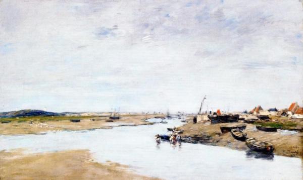 Etaples, The Canche by Eugène-louis Boudin