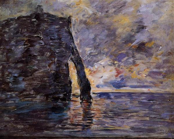 Etretat: Le Falaise D'aval by Eugène-louis Boudin